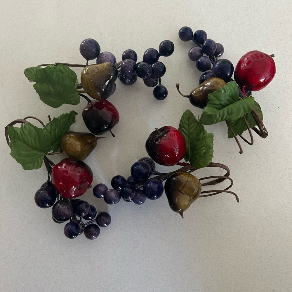 Vintage fruit napkin rings